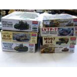 7 BOXED ACADEMY MODEL KITS