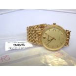 9K GOLD GENEVE WATCH TOTAL W:31.1 G