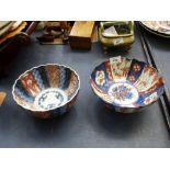 2 IMARI DISHES D: 6.5" AND 7.5"