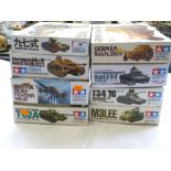 8 BOXED TAMIYA MODEL KITS