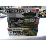 3 BOXED ACADEMY MODEL KITS