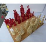 ORIENTAL STYLE CHESS PIECES SET