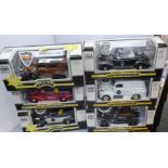 6 BOXED LIBERTY CLASSICS VEHICLES INCLUDING HIGHWAY PATROL AND LAW ENFORCEMENT