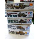 5 BOXED TAMIYA MODEL KITS