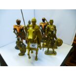 7 ASSORTED KNIGHT FIGURES