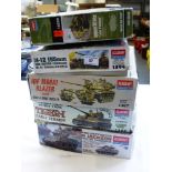 5 BOXED ACADEMY MODEL KITS