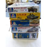 5 BOXED ITALERI MODEL KITS