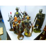 8 ASSORTED KNIGHT FIGURES