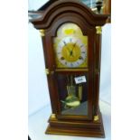 HERMLE MANTLE CLOCK 19.5" X 9" X 5.25"