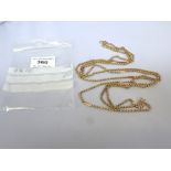 9K GOLD NECKLACE 18.75" W:23G