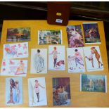 QUANTITY OF POSTCARDS, MOSTLY FRENCH