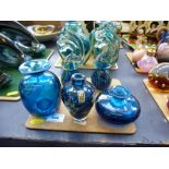 5 PIECES OF MDINA GLASSWARE