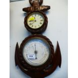 ANCHOR SHAPED BAROMETER 21" X 10.5"