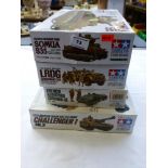 4 BOXED TAMIYA MODEL KITS