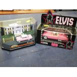 BOXED MATCHBOX ELVIS PRESLEY 1955 CADILLAC FLEETWOOD AND CORGI ELVIS PRESLEY THUNDERBIRD