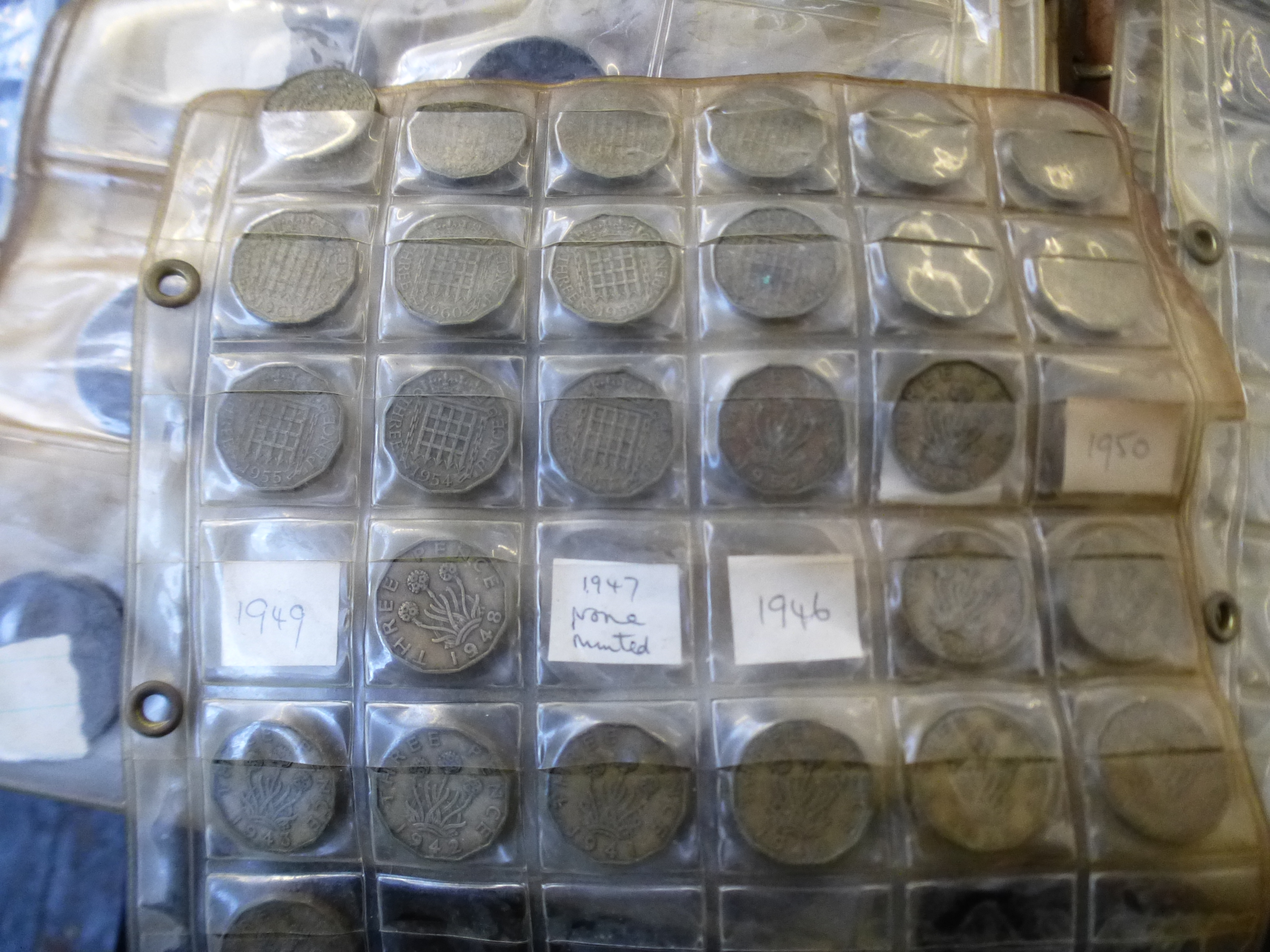 WADE COIN ALBUM WITH ASSORTED UK COINS - Image 9 of 15