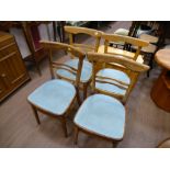 SET OF 4 PINE CHAIRS
