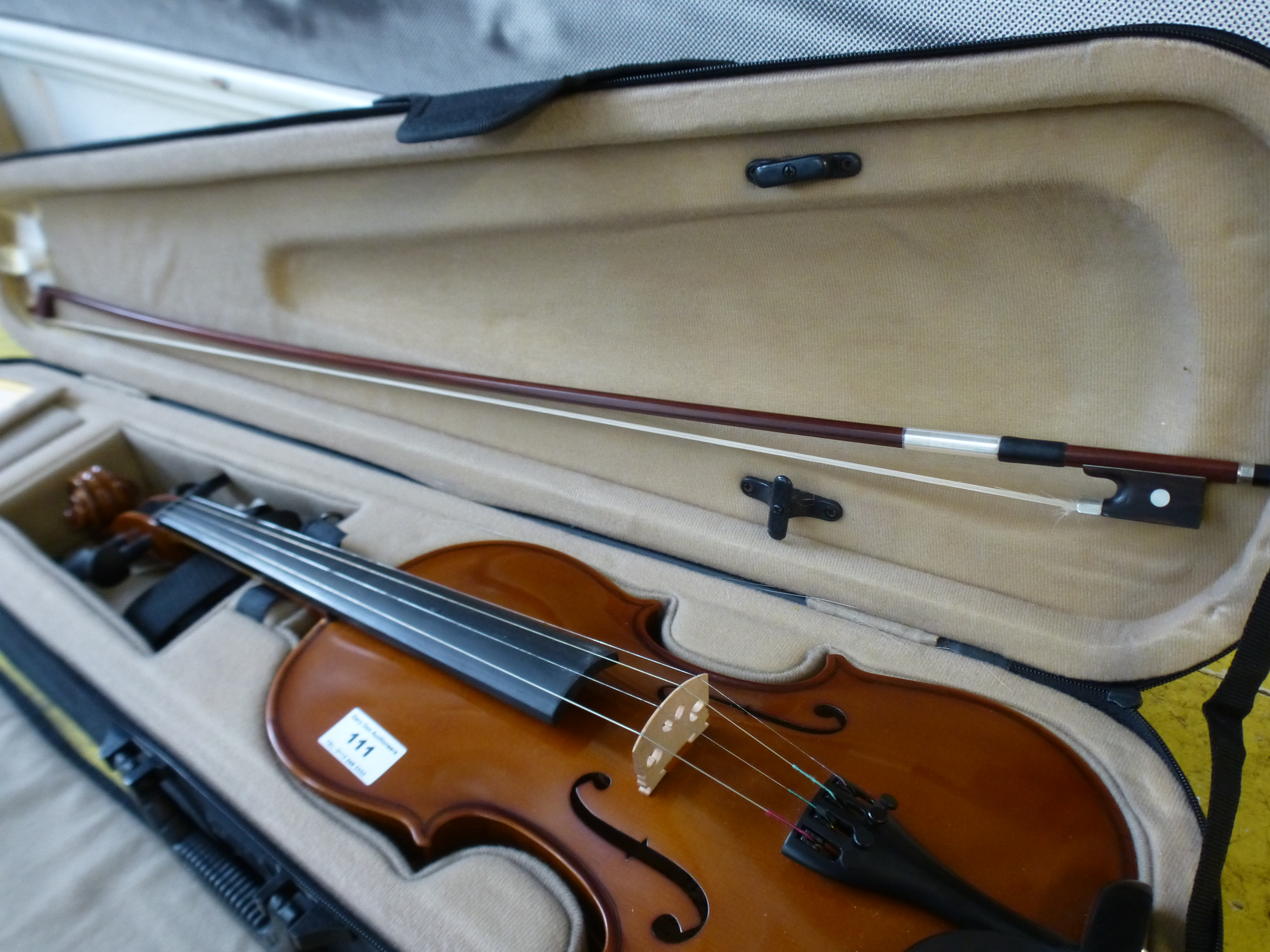 PALATINO VN-440 VIOLIN AND BOW IN CASE - Image 2 of 18