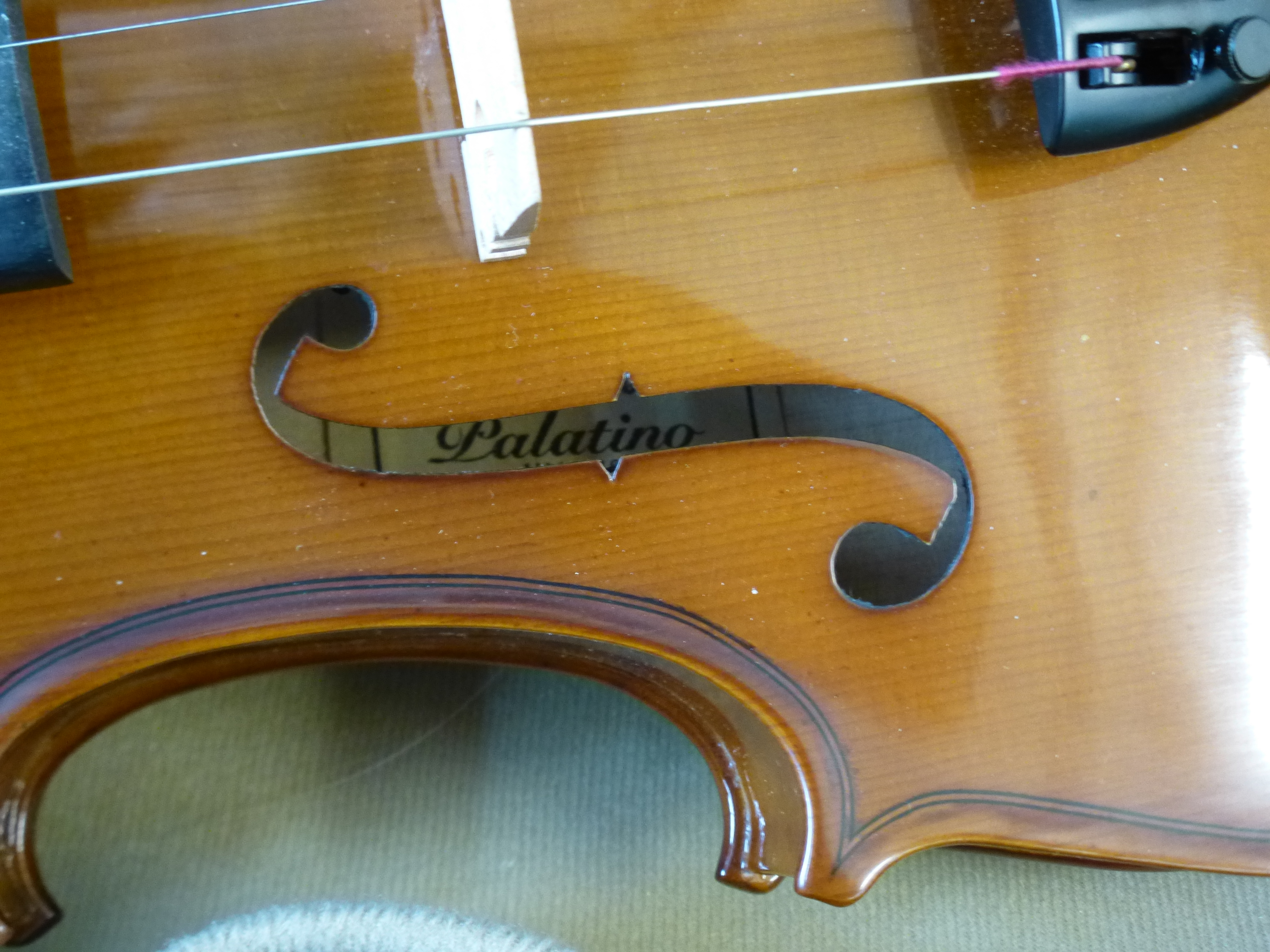 PALATINO VN-440 VIOLIN AND BOW IN CASE - Image 14 of 18