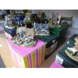4 BOXED LILLIPUT LANE COTTAGES - CANDY FLOSS, THE FLEECE, MICKLEGATE BAR AND JUBILEE AT THE CROWN
