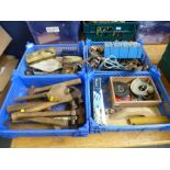 4 BOXES OF ASSORTED HAND TOOLS
