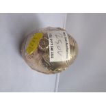 SILVER EGG PAPERWEIGHT AG 999 W: 6.9 OZT