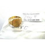 9K GOLD SIGNET RING SIZE: S/T W: 6.6G