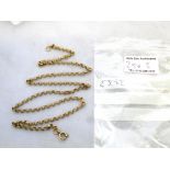 9K GOLD CHAIN W: 10.4G