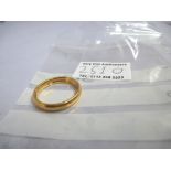 22K GOLD RING SIZE: U W:7.4G