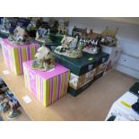 4 BOXED LILLIPUT LANE COTTAGES - SUGAR MOUSE, WISTERIA LANE, RING FOR SERVICE AND SPRING GATE