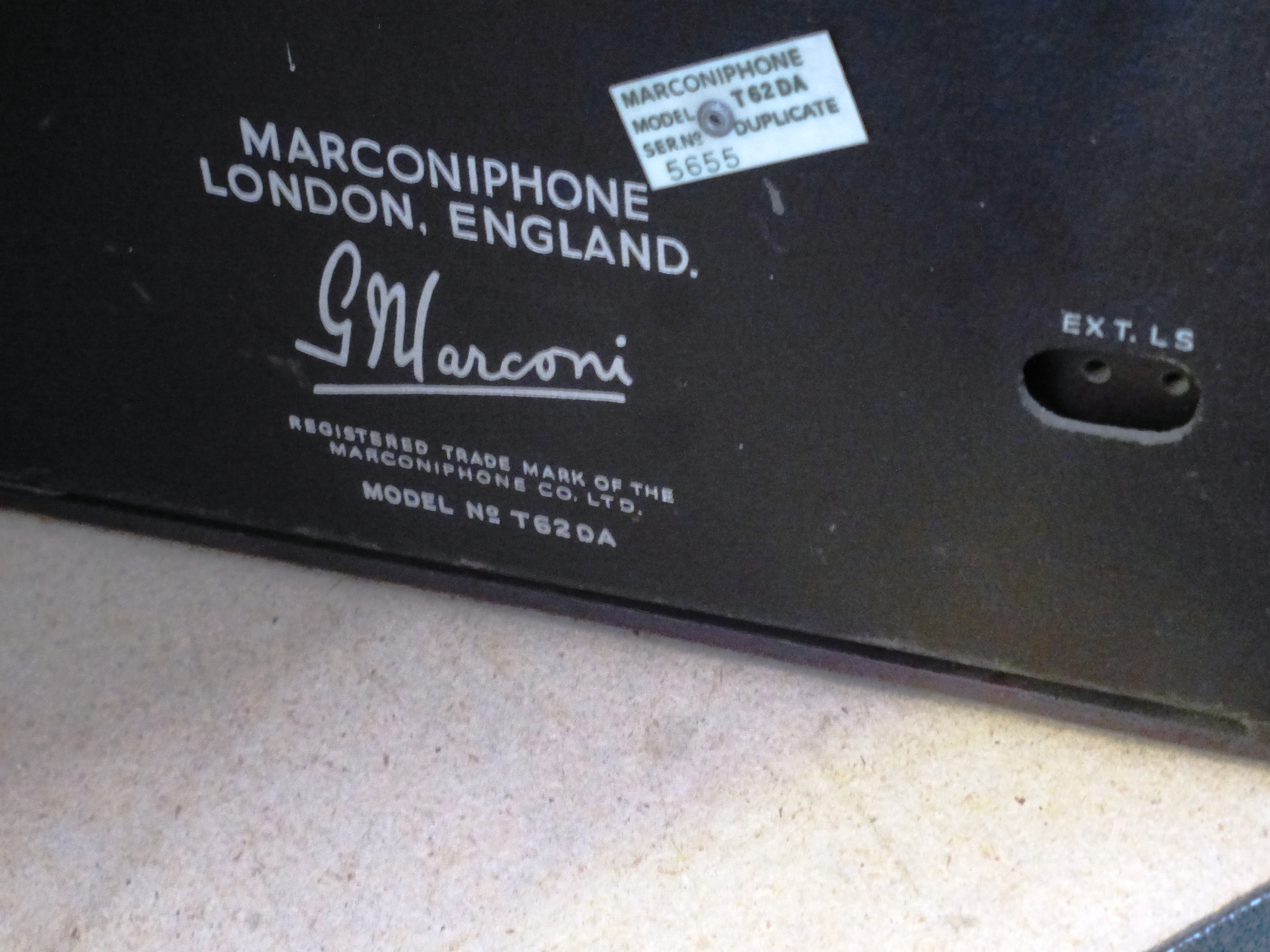 MARCONIPHONE RADIO T62DA - Image 5 of 5