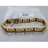 14K GOLD BRACELET W:14.2G