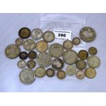 BAG OF ASSORTED MIXED SILVER COINS APPROX W: 4.4 OZT