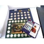 1994 UNITED KINGDOM BRILLIANT UNCIRCULATED COIN COLLECTION, HISTORIC CARS COLLECTORS COIN SET AND FA