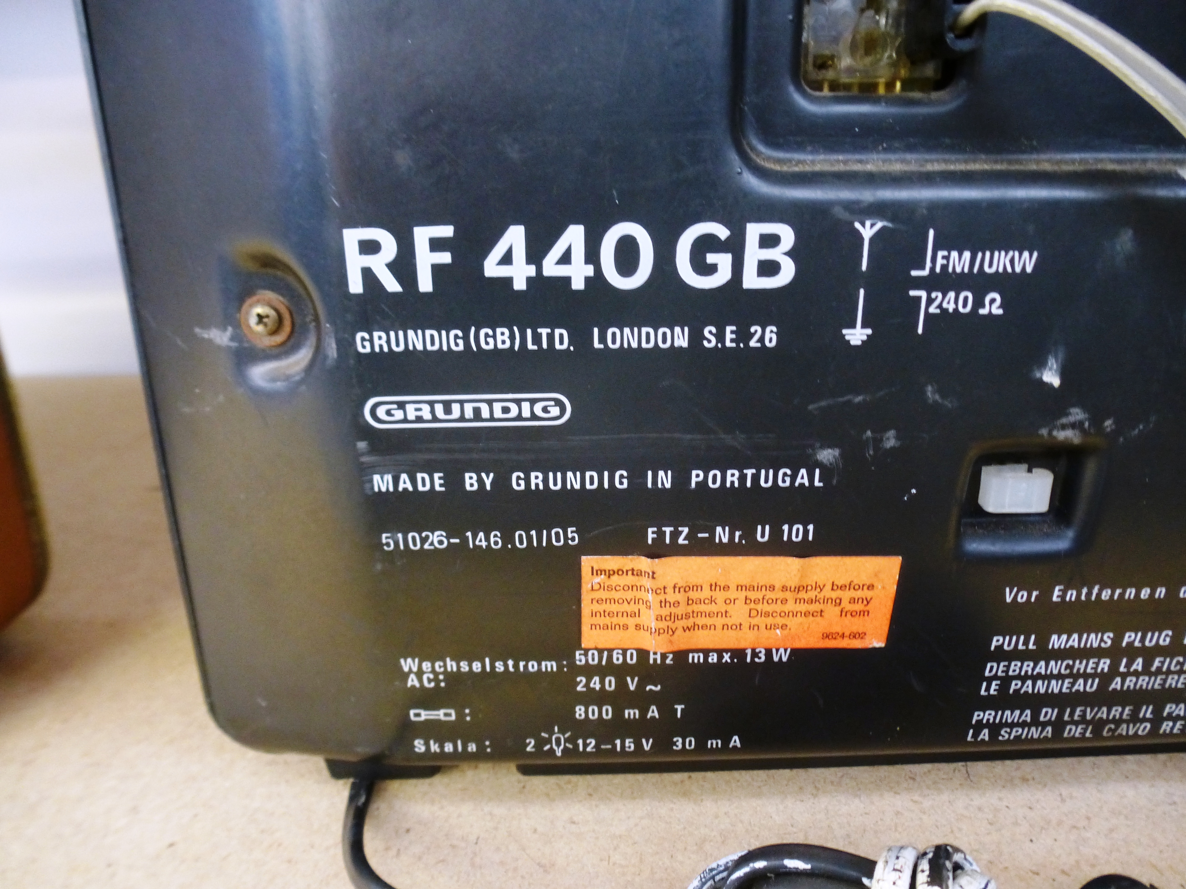 GRUNDIG RADIO RF 440 - Image 5 of 6