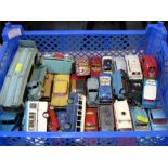 BOX OF ASSORTED LOOSE VEHICLES INCLUDING DINKY AND CORGI