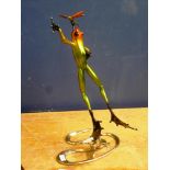 TIM COTTERILL, THE FROGMAN LIMITED EDITION BRONZE SCULPTURE 'DIVA' 330/750 EV 30/35 H: 22.5"