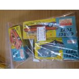 3 BOXED CORGI CARS - 251 HILLMAN IMP, 437 SUPERIOR AMBULANCE AND 416S R.A.C. RADIO RESCUE LAND