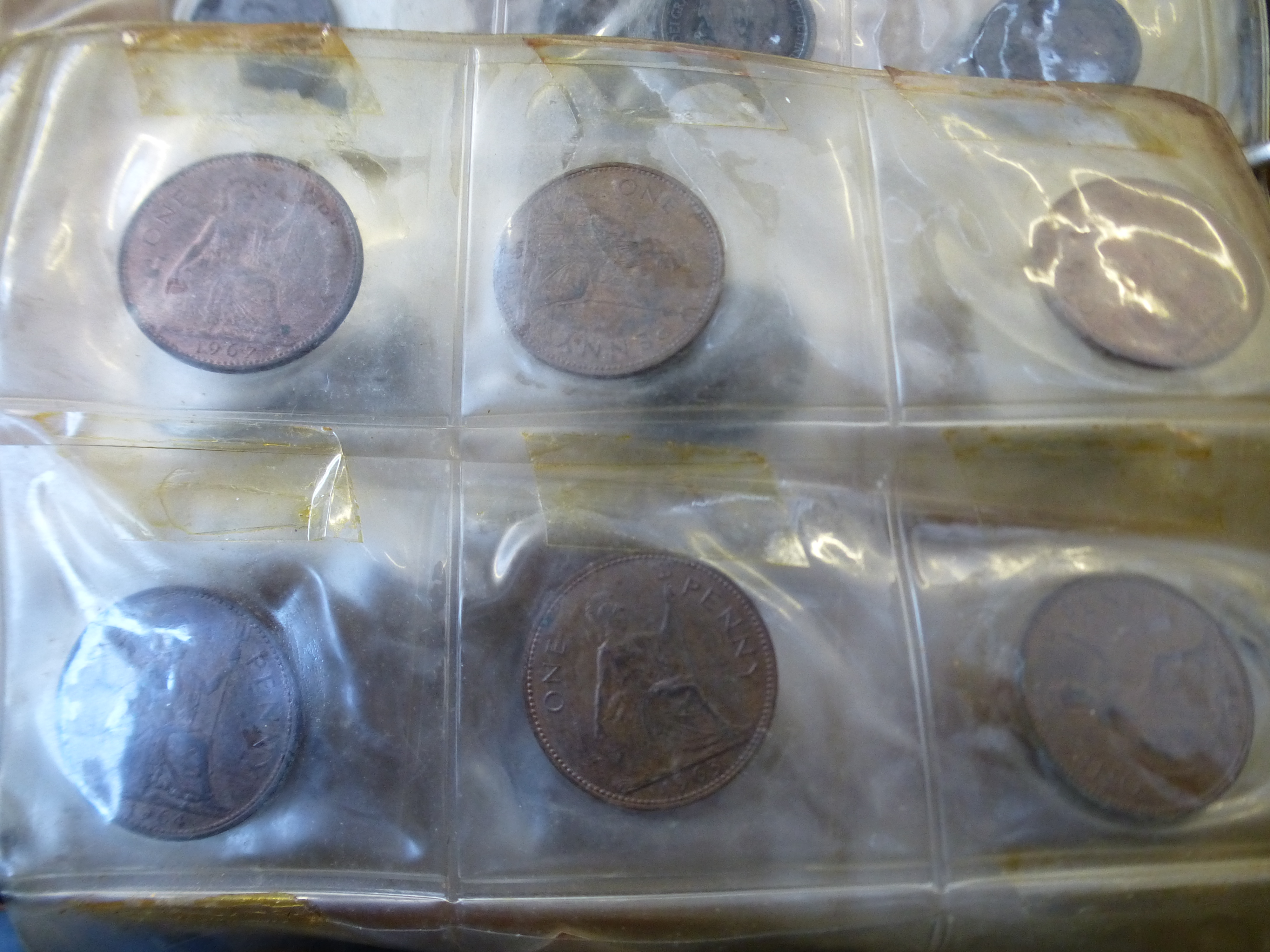 WADE COIN ALBUM WITH ASSORTED UK COINS - Image 8 of 15