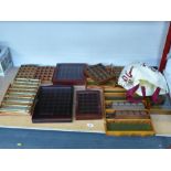 QUANTITY OF ASSORTED THIMBLE DISPLAY SHELVES