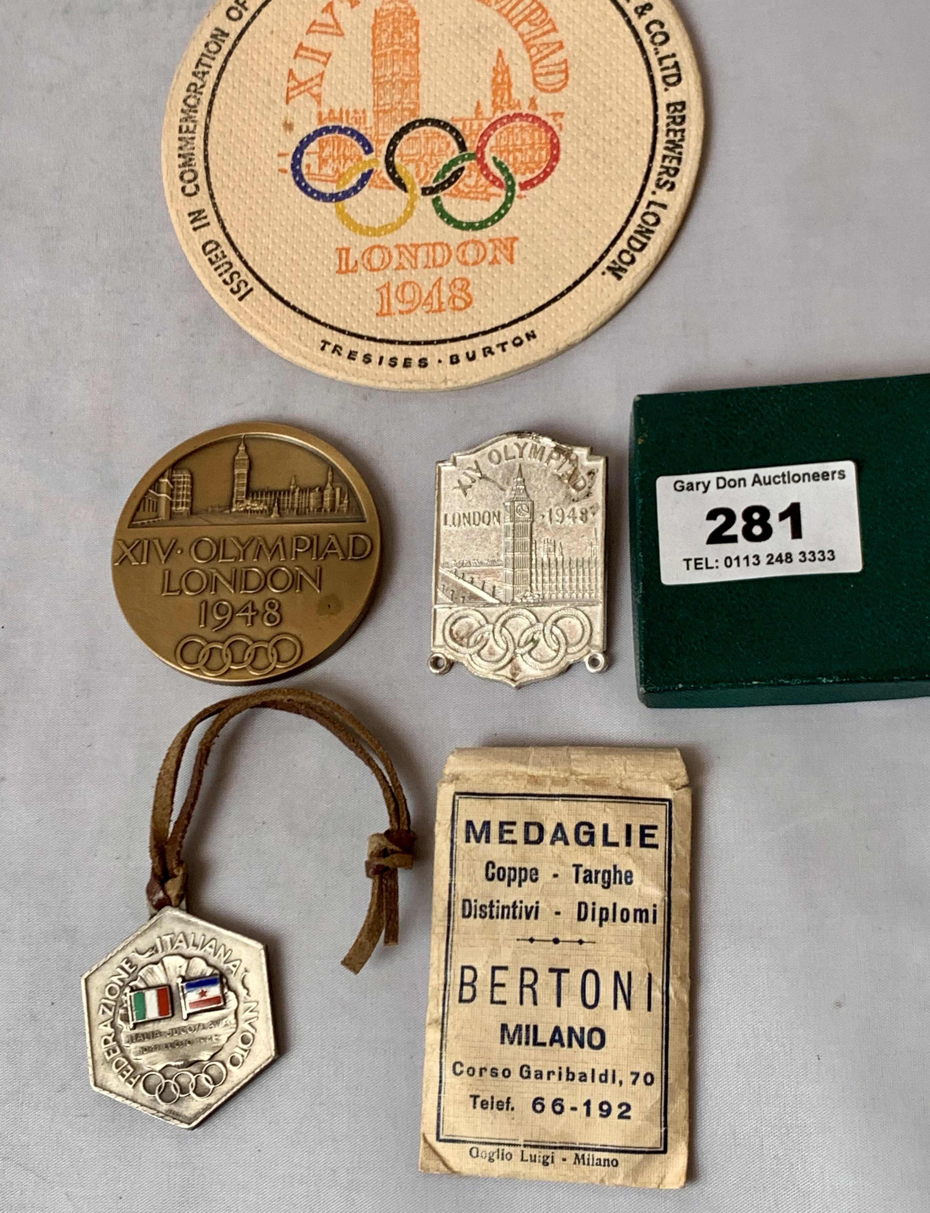 Olympics London 1948 memorabilia including Aquatics Directions for Officials and Competitors,Taylor, - Image 2 of 4