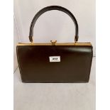 Maclaren dark brown leather handbag