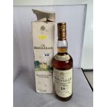 Boxed and sealed The Macallan 10 years old Single Highland Scotch Whisky