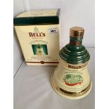 Boxed and sealed Bells Extra Special Old Scotch Whisky, Ltd. Edition Christmas Decanter 1998, aged 8