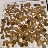 Bag of assorted UK and foreign coins