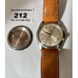 Rolex Tudor Oyster Royal gents watch with leather strap, working