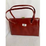 The Czarina red leather handbag