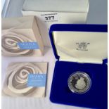 Boxed 1997 silver proof memorial £5 coin – Diana, Princess of Wales
