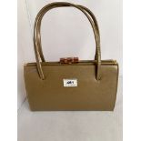 Ackery light brown leather handbag