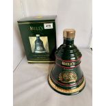 Boxed and sealed Bells Finest Old Scotch Whisky, Christmas Decanter 1992